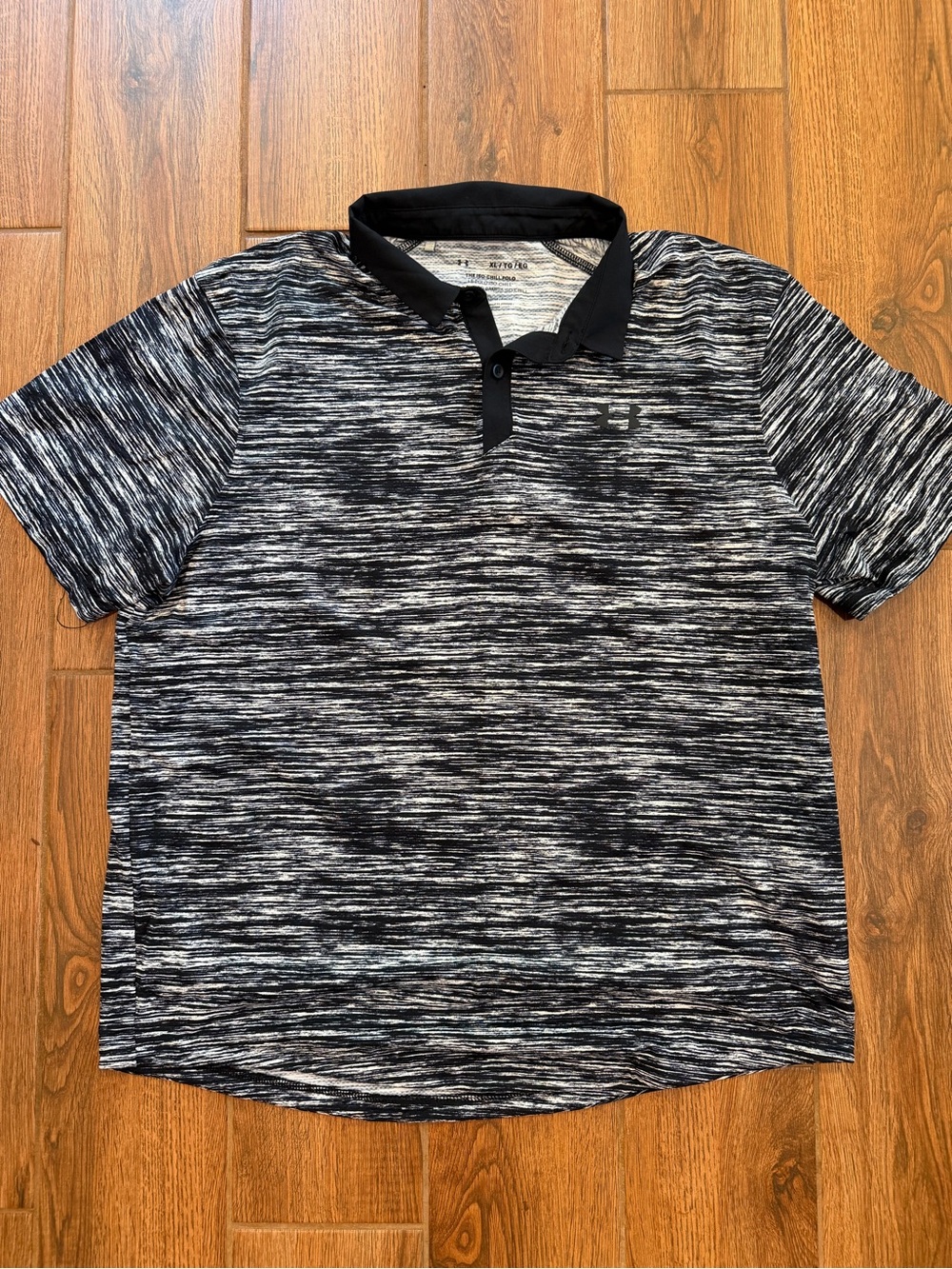 Under Armour ISO chill Black & White Space-Dyed Polo / men’s xl